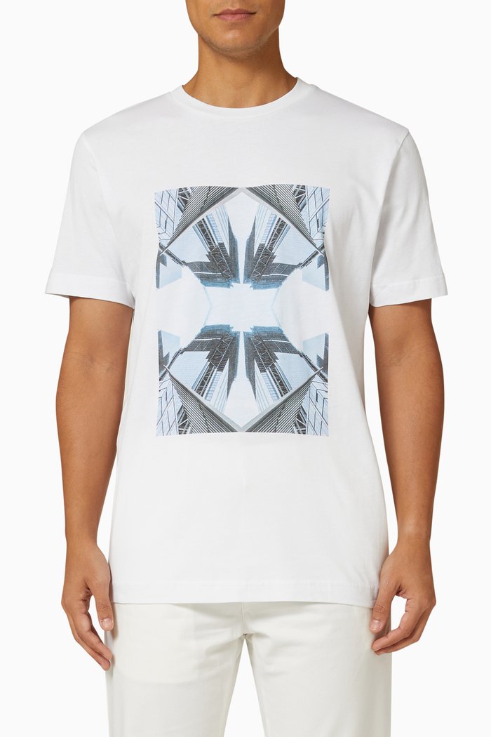 

Short Sleeve T-shirt in Cotton Jersey, White