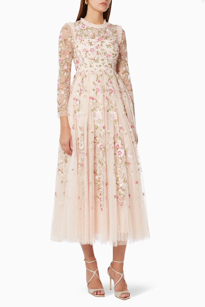 

Lillian Rose Ankle Gown in Tulle, Pink