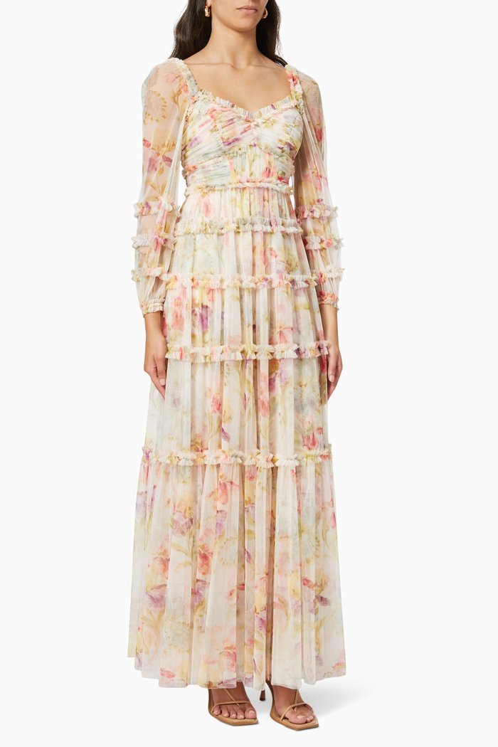 

Iris Bloom Gown in Tulle, Multicolour