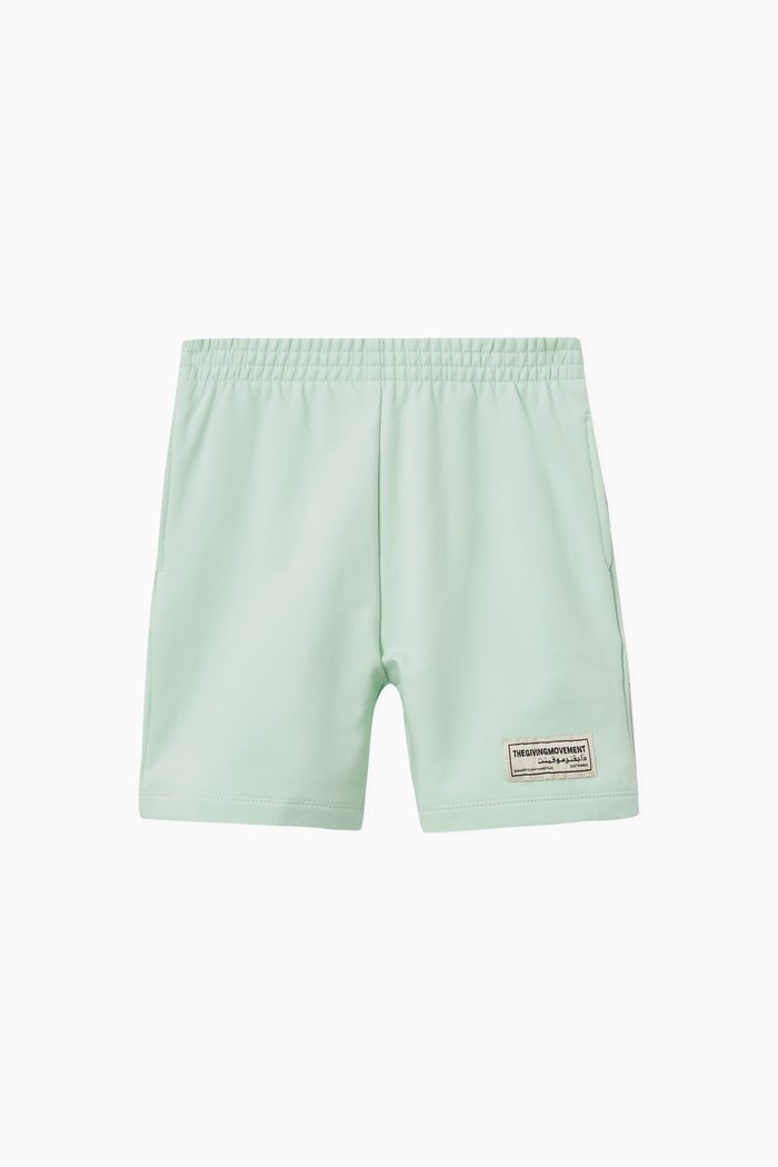 

Organic Cotton Lounge Shorts, Green