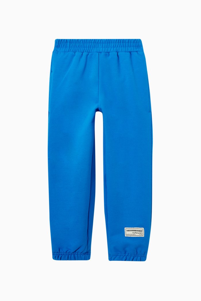 

Organic Cotton Joggers, Blue