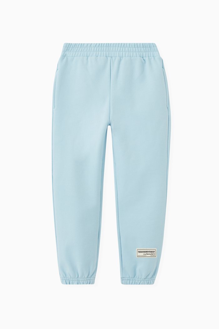 

Organic Cotton Joggers, Blue