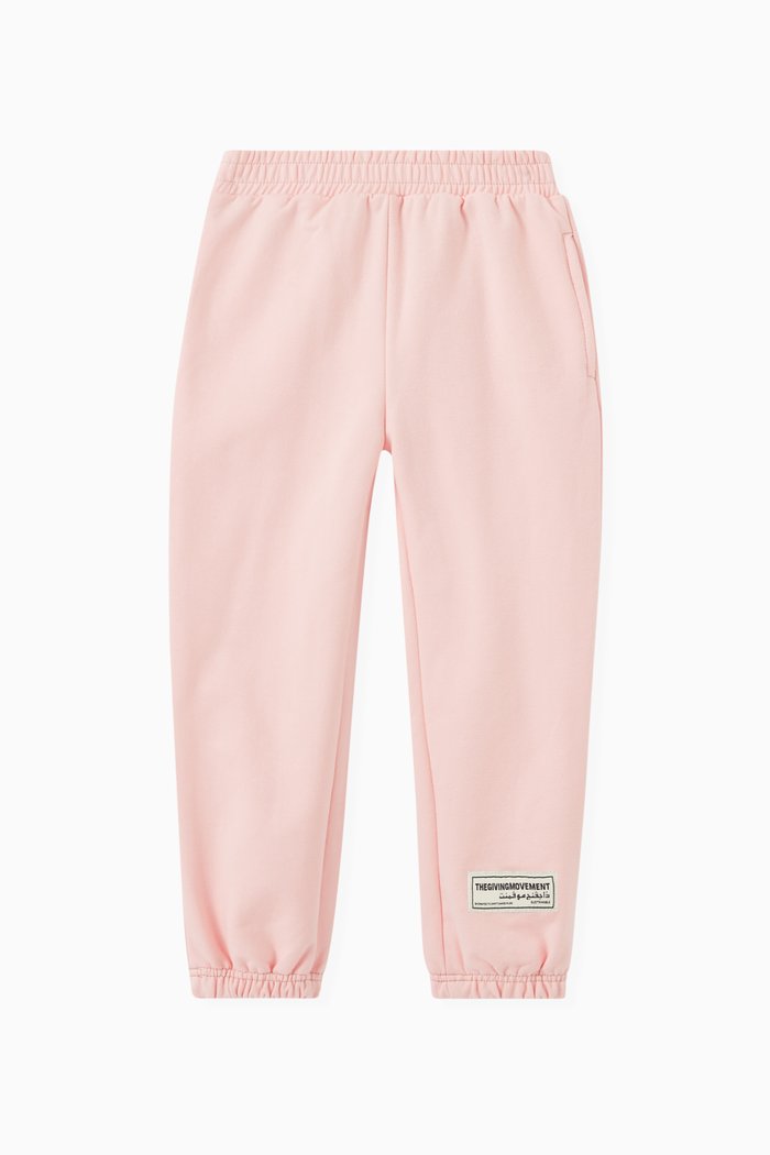 

Organic Cotton Joggers, Pink