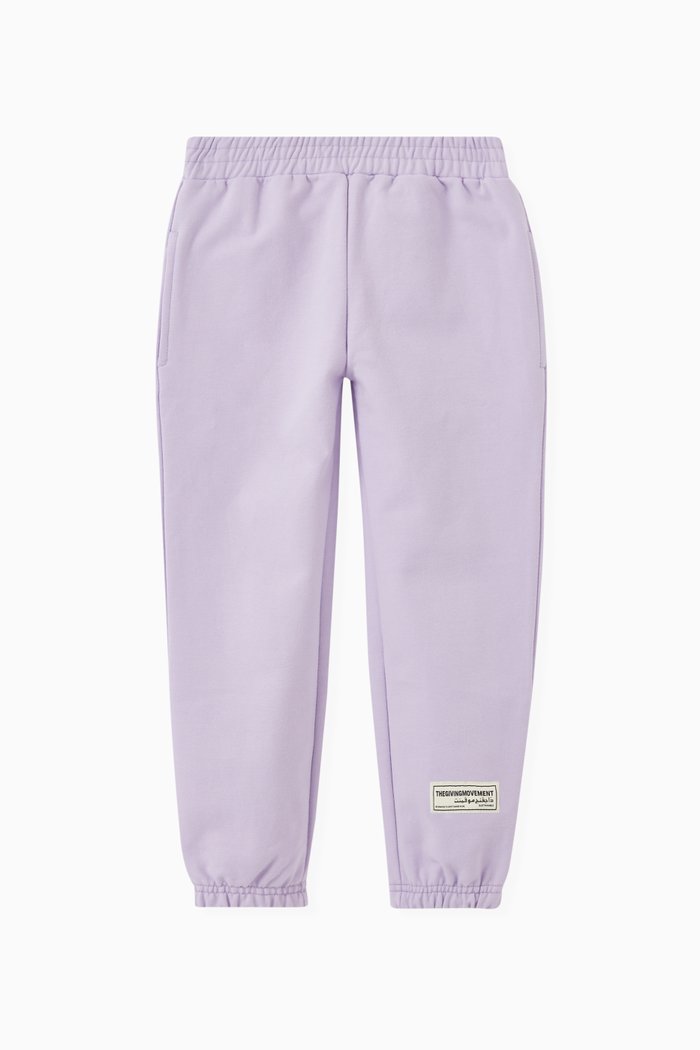 

Organic Cotton Joggers, Purple