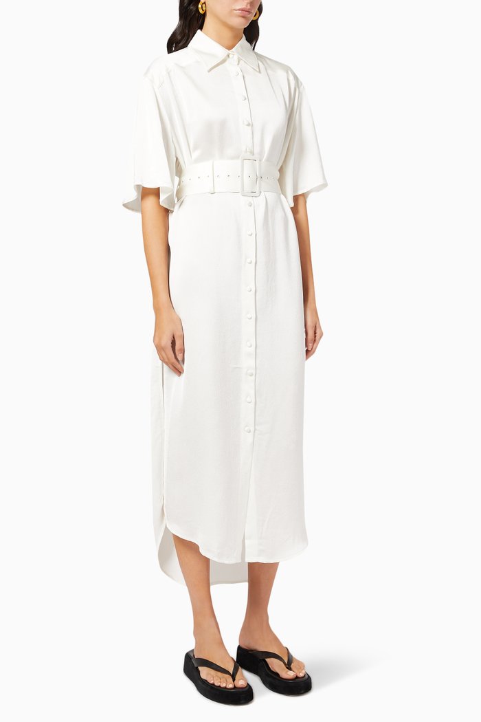 

Audrea Dress in Crepe, White
