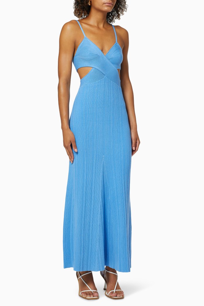 

Sabrina Ribbed Dress, Blue
