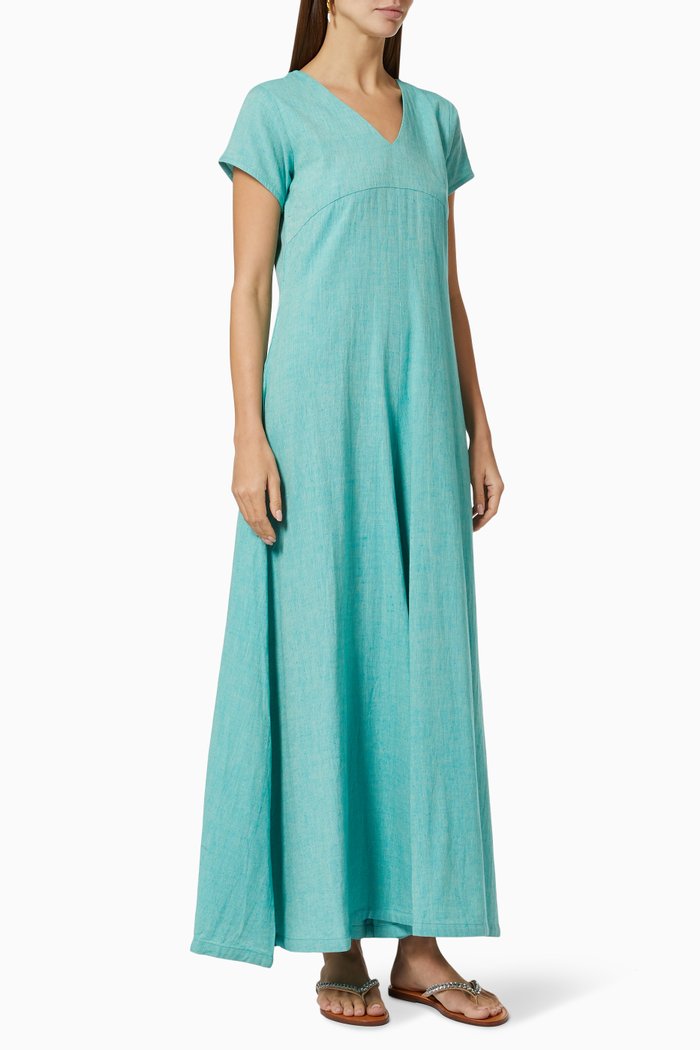 

Wide Leg Jumpsuit in Cotton, Green