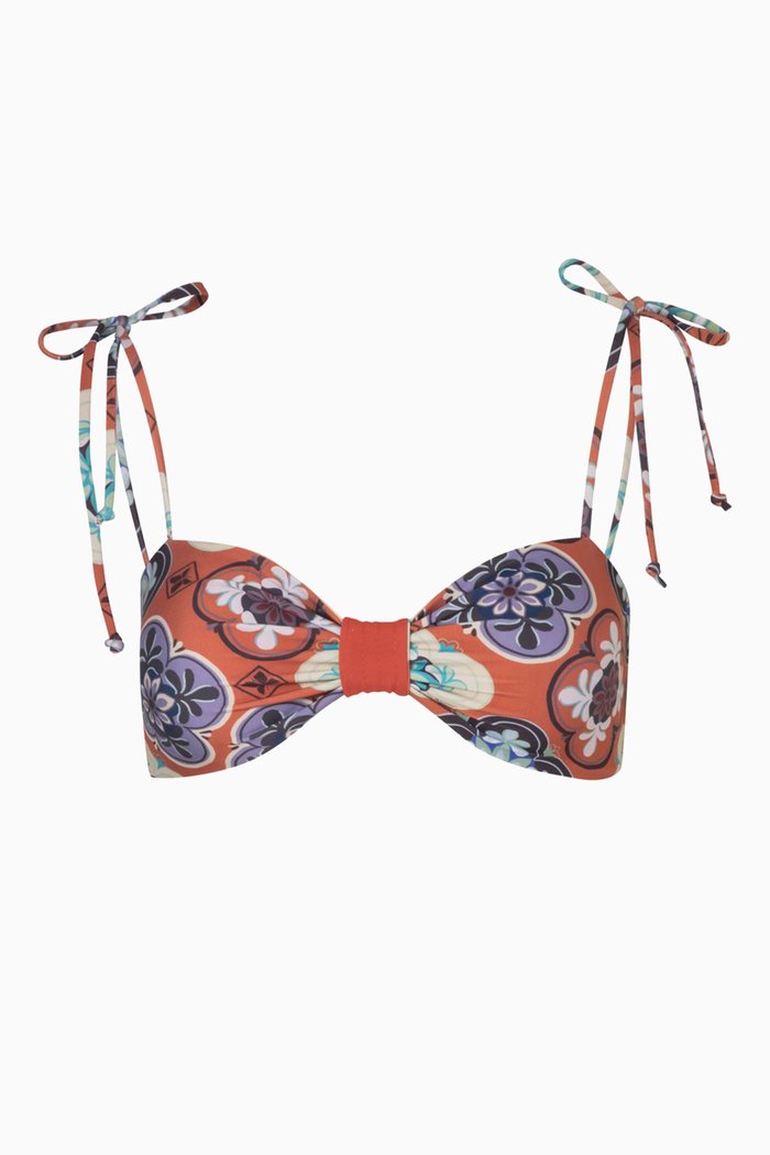 

San Miguel Reversible Bikini Top, Red