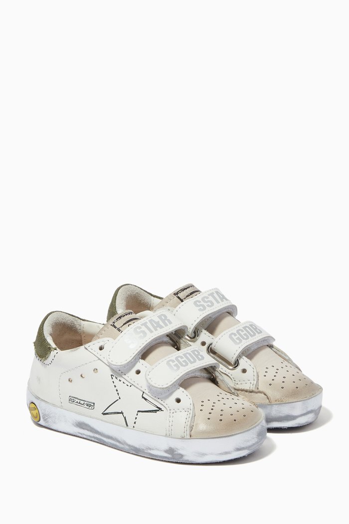 

Old School Low Cut Sneakers, White