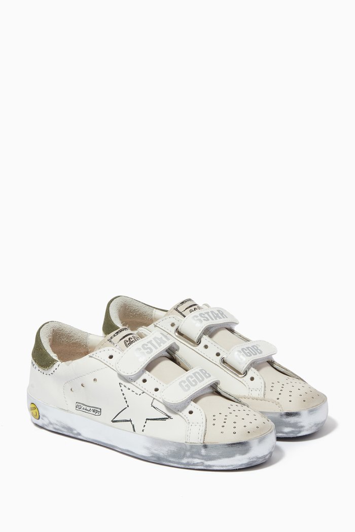 

Old School Low Cut Sneakers, White