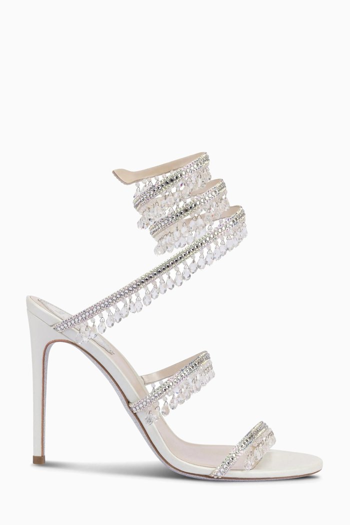 

Chandelier 105 Sandals in Satin, Grey
