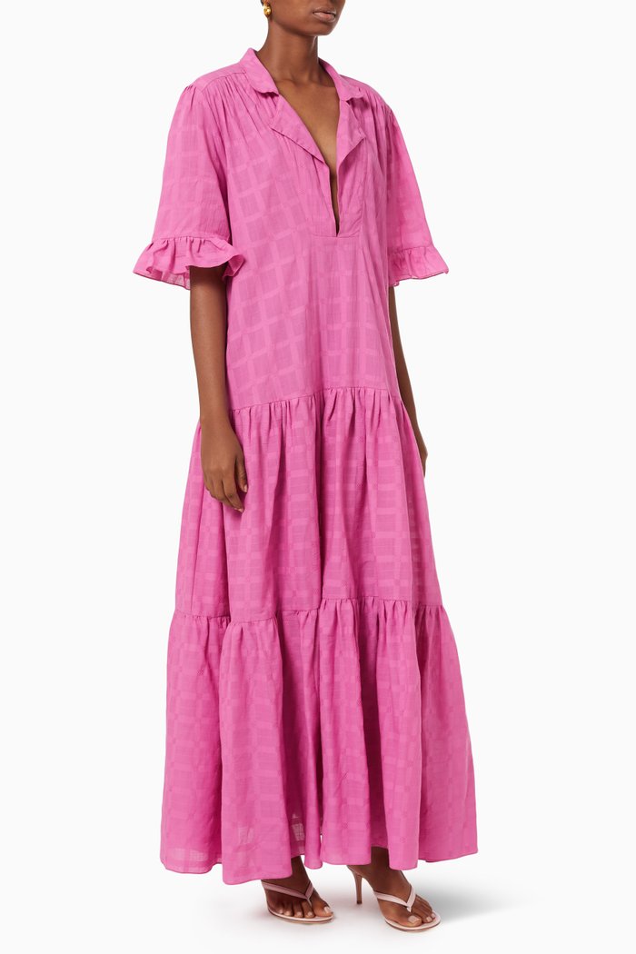 

Letta Maxi Dress in Cotton, Pink