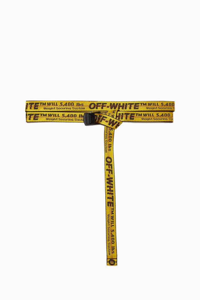 

Mini Classic Industrial Belt in Jacquard Nylon, Yellow