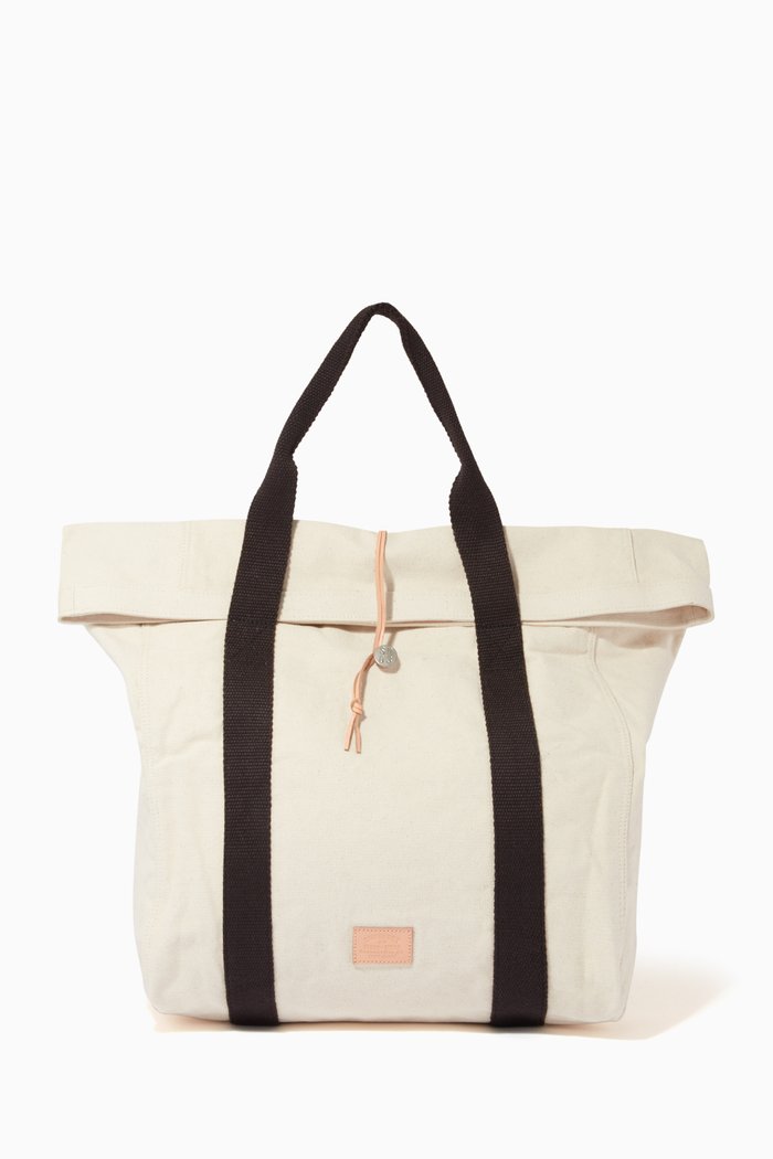 

Classic Tote in Cotton Canvas, White