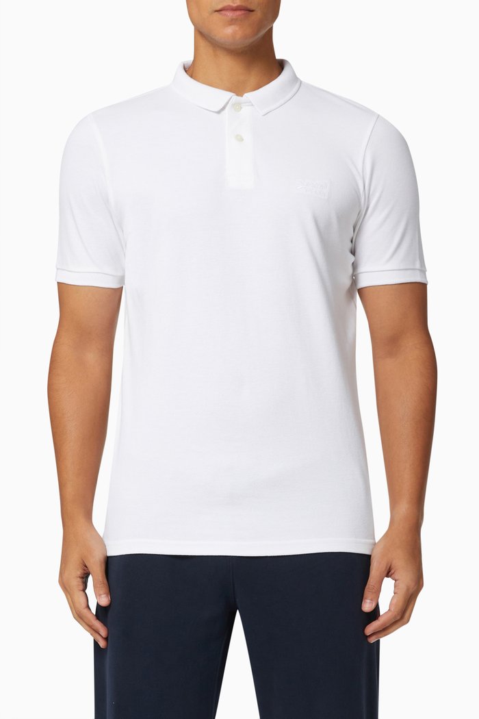 

Classic Polo Shirt in Organic Cotton Piqué, White