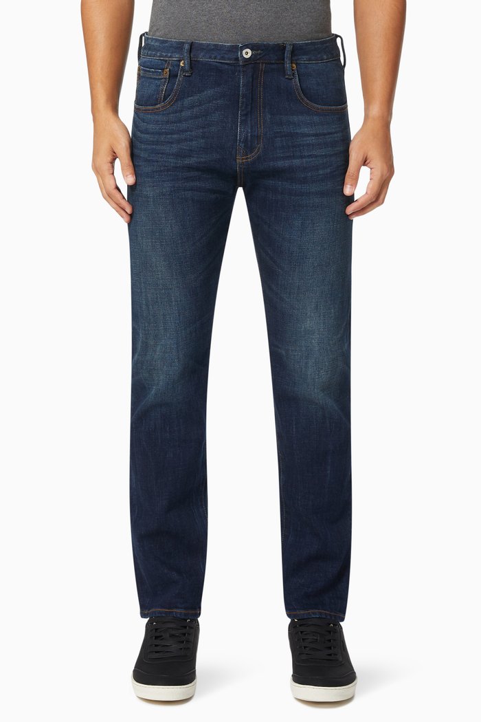 

Tailored Straight Jeans, Blue