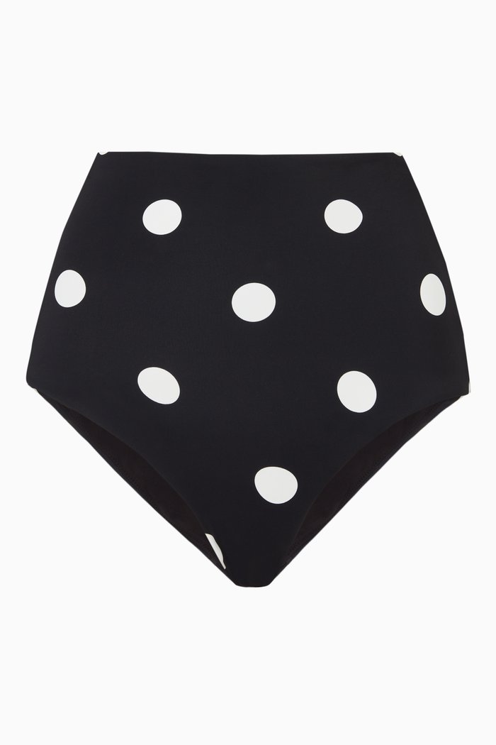 

Devin Classic High-waisted Bikini Briefs in Stretch Nylon, Black