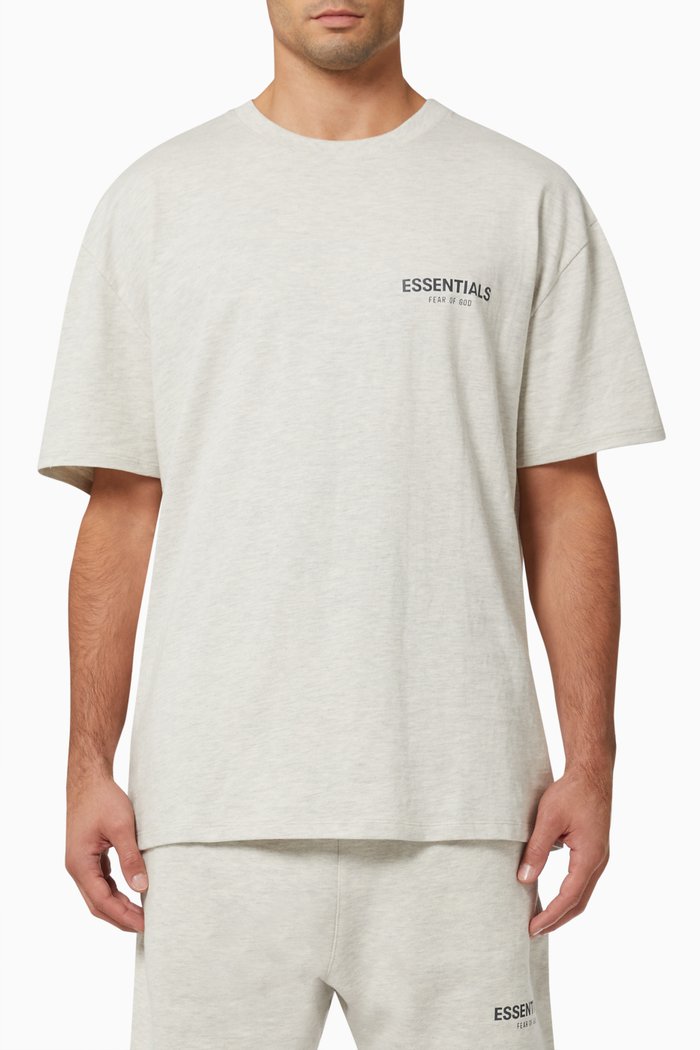 

Short Sleeve T-shirt in Jersey, Grey