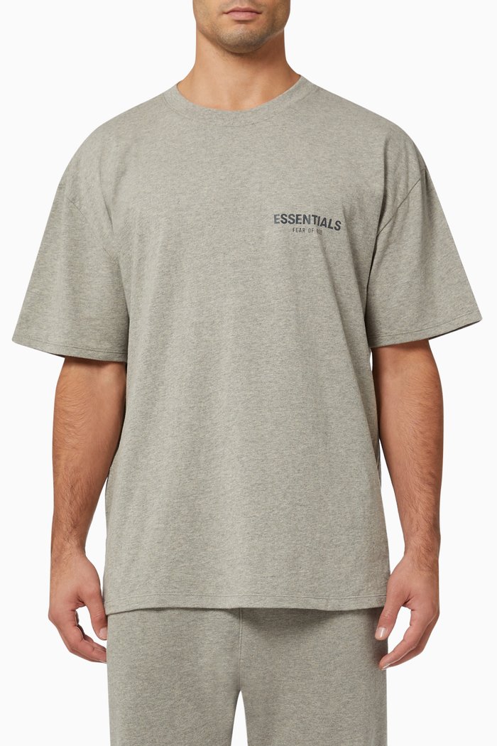 

Short Sleeve T-shirt in Jersey, Grey