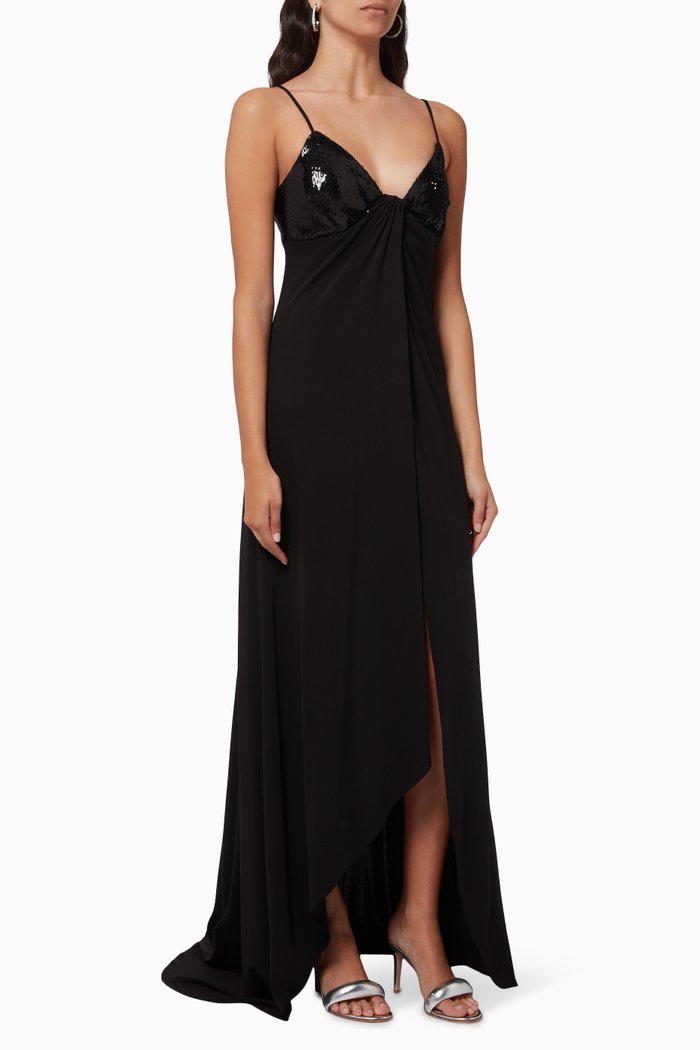 

Viv Gown in Matte Jersey, Black