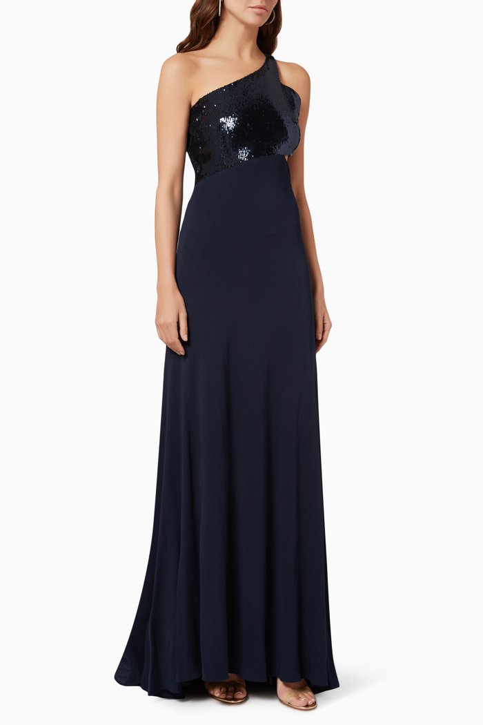 

Valentina Gown in Jersey, Blue