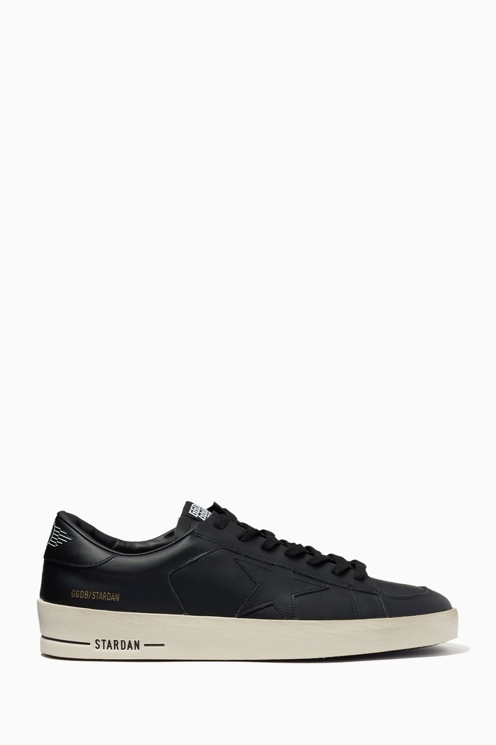 

Stardan Sneakers in Cowhide Leather, Black