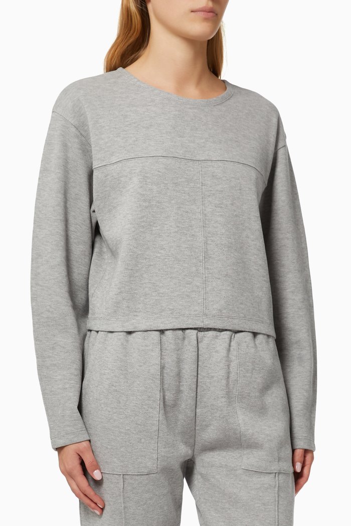 

Hannah Sweatshirt in French Rib, Grey