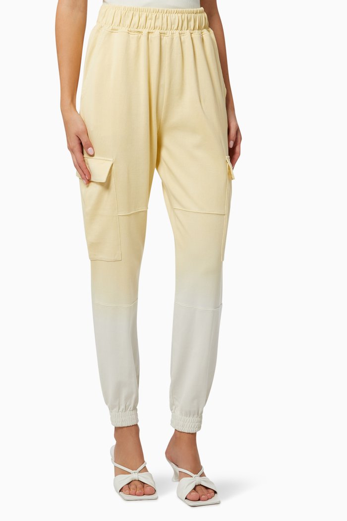 

Madison Dip Dye Joggers in Organic Cotton, Yellow