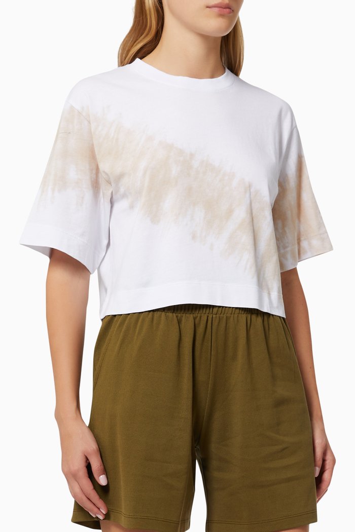 

Luella Crop T-shirt in Organic Cotton, White
