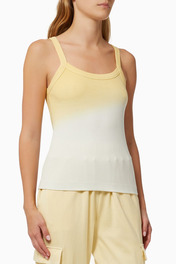

Ava Tank Top in Rib, White