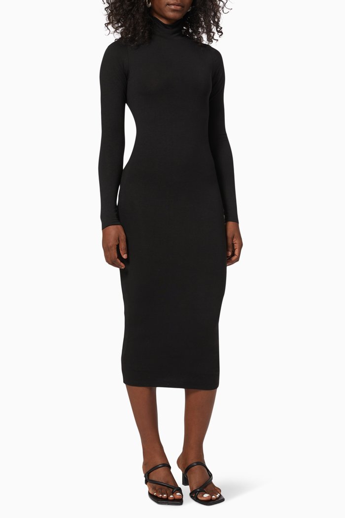

Sundown Dress in Stretch Jersey, Black