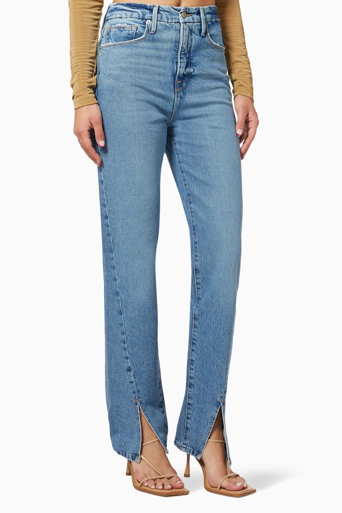 

Good Boy Twist Split 32" Jeans, Blue