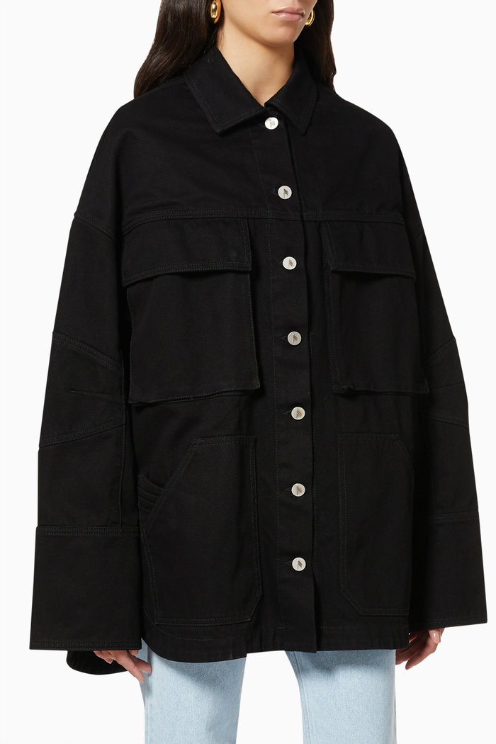 

Janet Field Jacket in Denim, Black