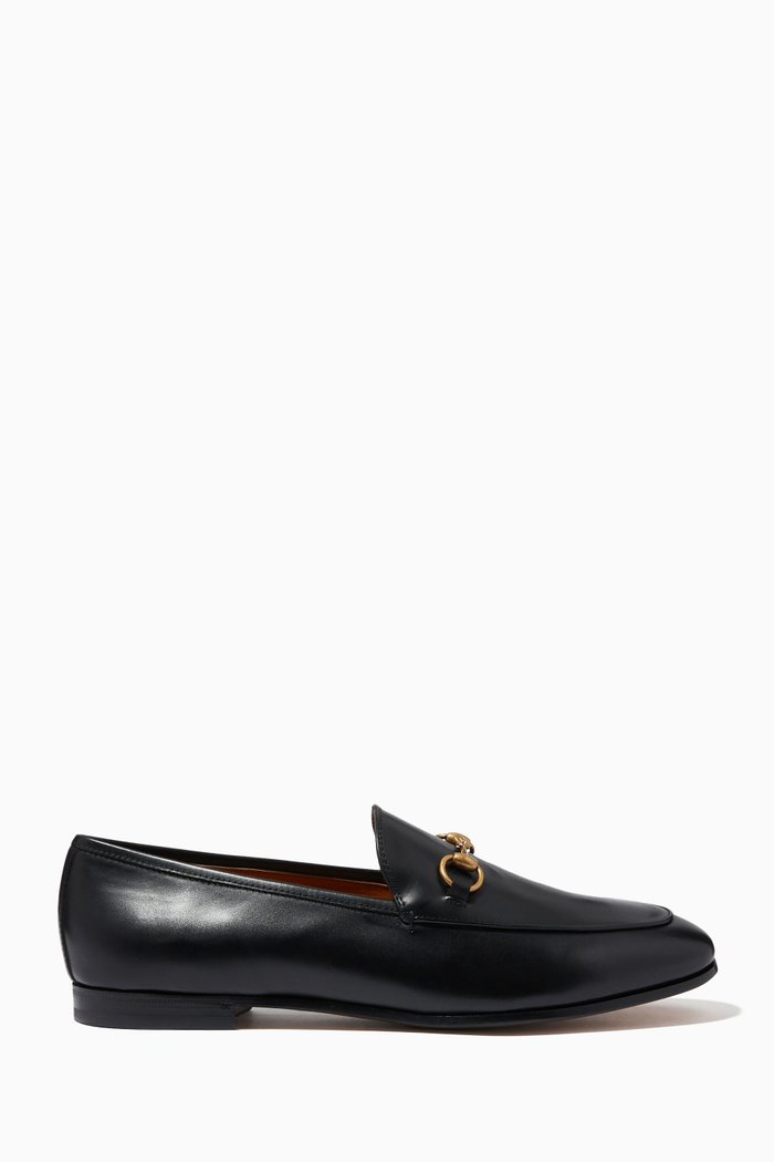 

Jordaan Horsebit Loafers in Leather, Black