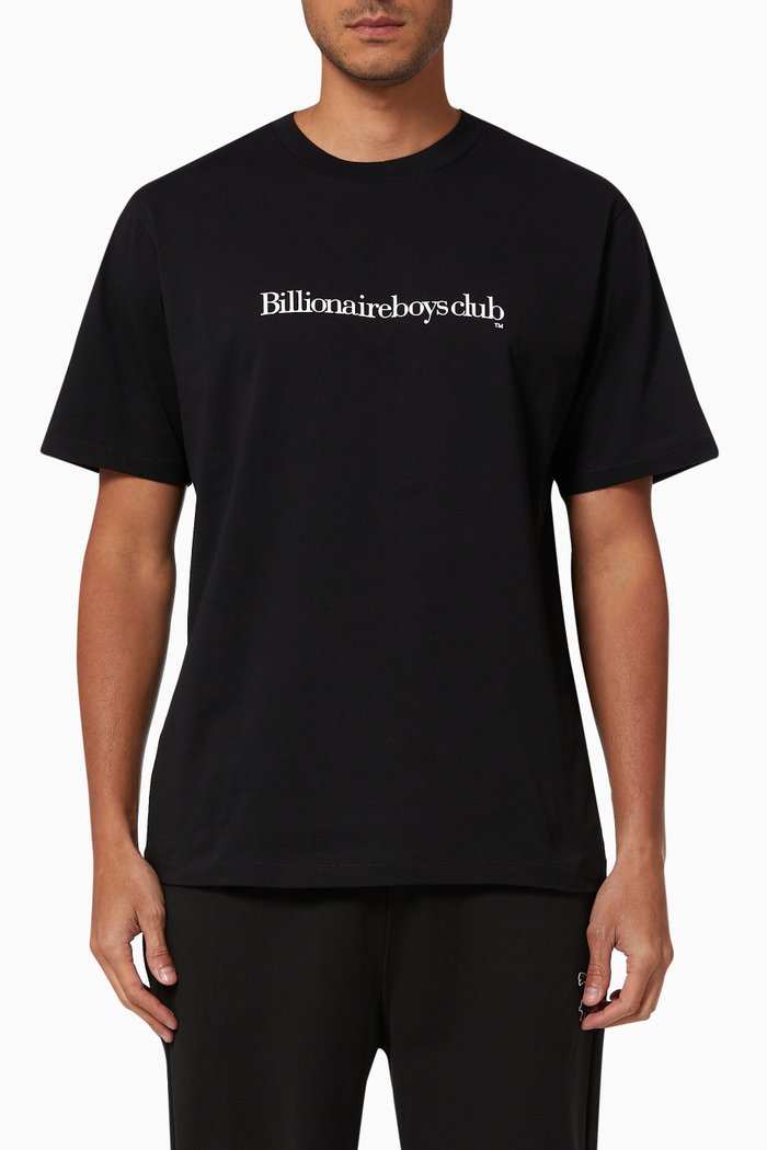 

Serif Logo T-shirt in Cotton Jersey, Black