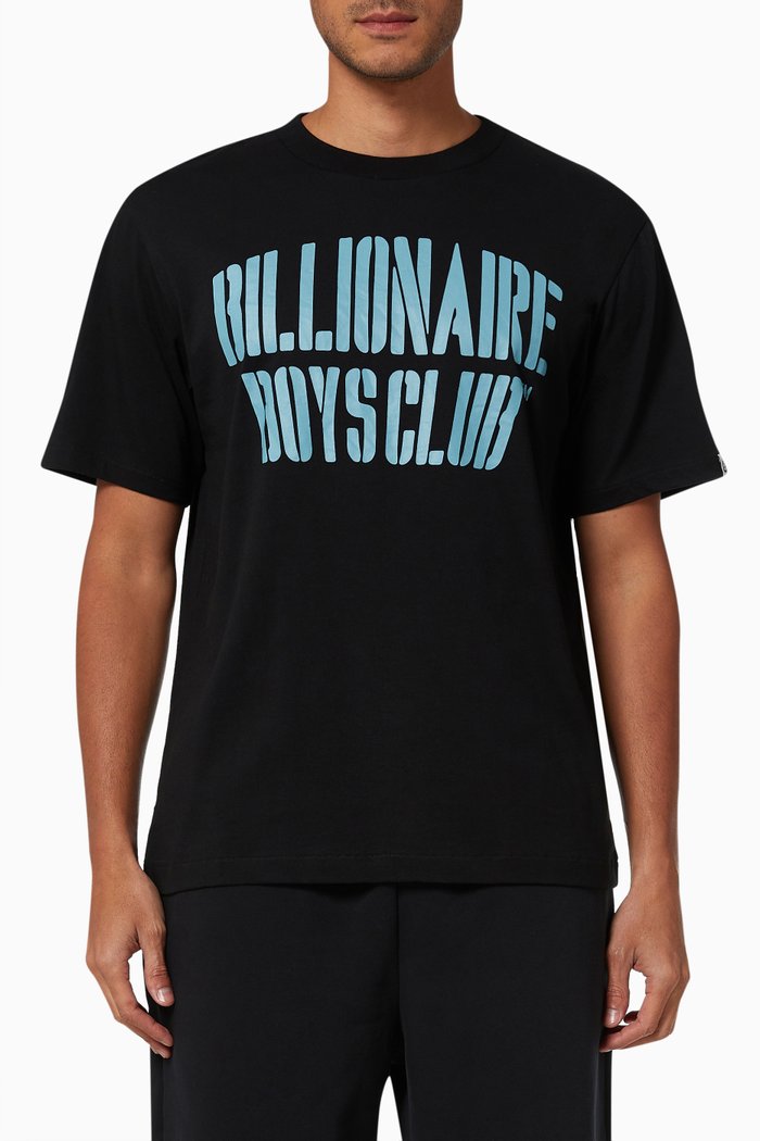 

Stencil Logo T-shirt in Cotton Jersey, Black