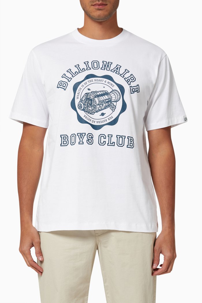 

Academy Logo T-shirt in Cotton Jersey, White