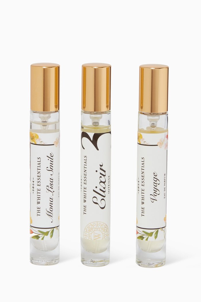 

White Essentials Eau de Parfum Travel Set, 3 x 10ml, Multicolour