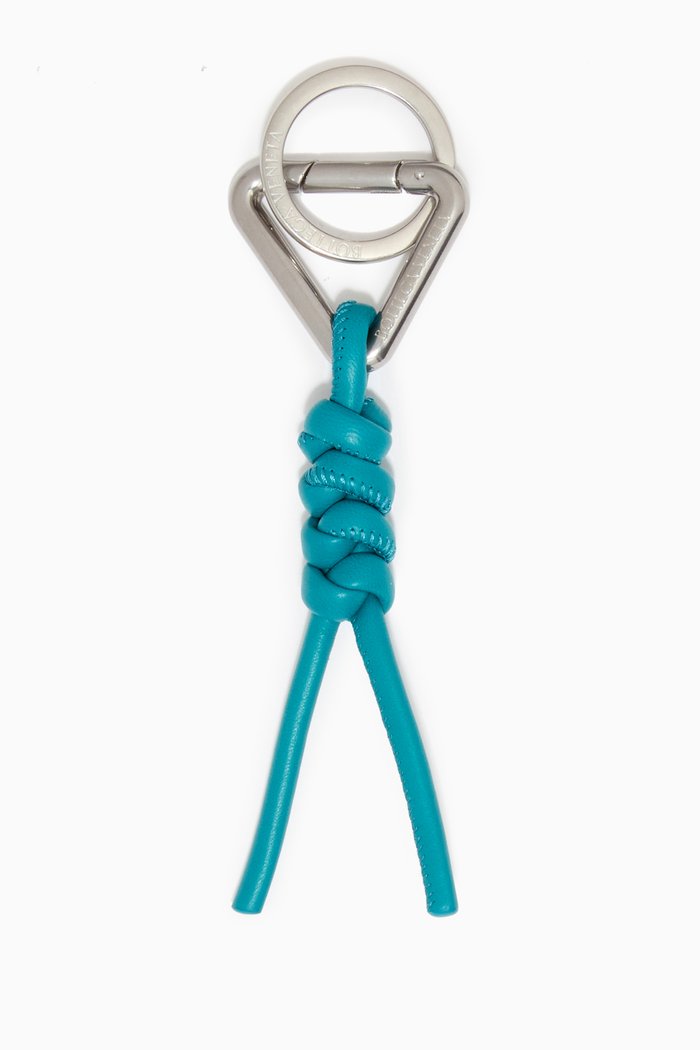 Key Ring in Nappa, Blue