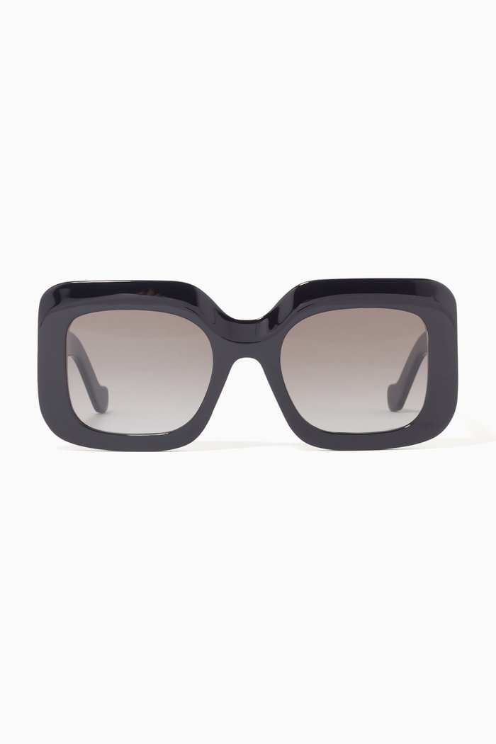 

Square Sunglasses in Acetate, Black