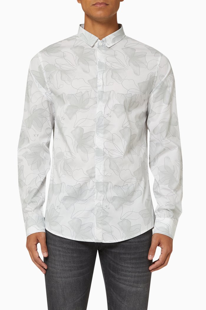 

Slim Fit Shirt in Cotton, White