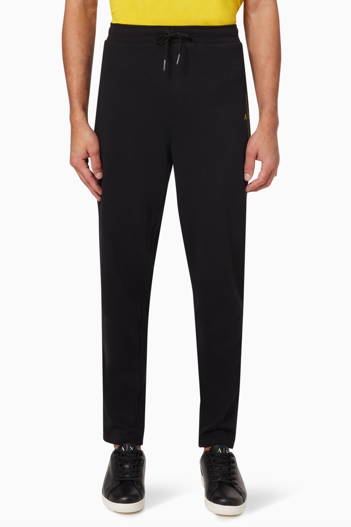 

Logo Sweatpants in Fleece, Black