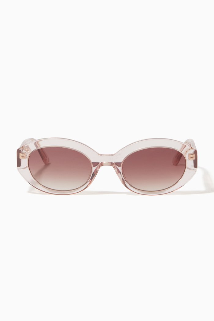 

The Gilda Sunglasses in Acetate & Metal, Brown