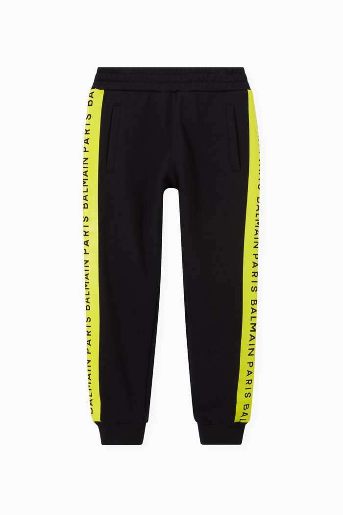 

Side Logo Sweatpants in Cotton, Black