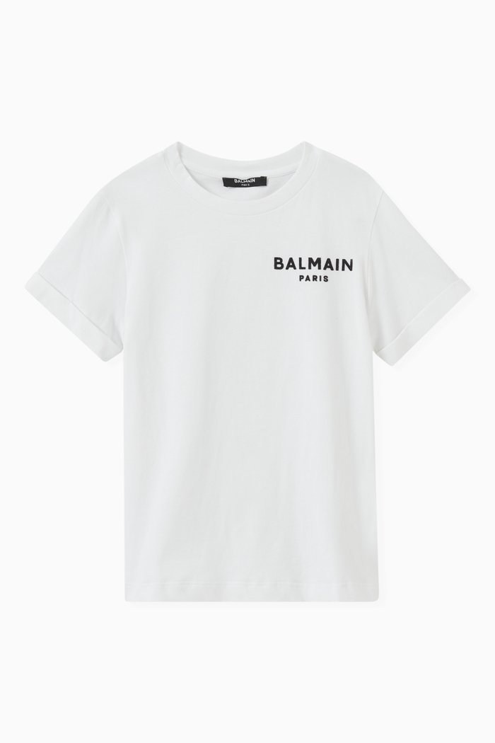 Chest Logo T-shirt in Cotton Jersey, White