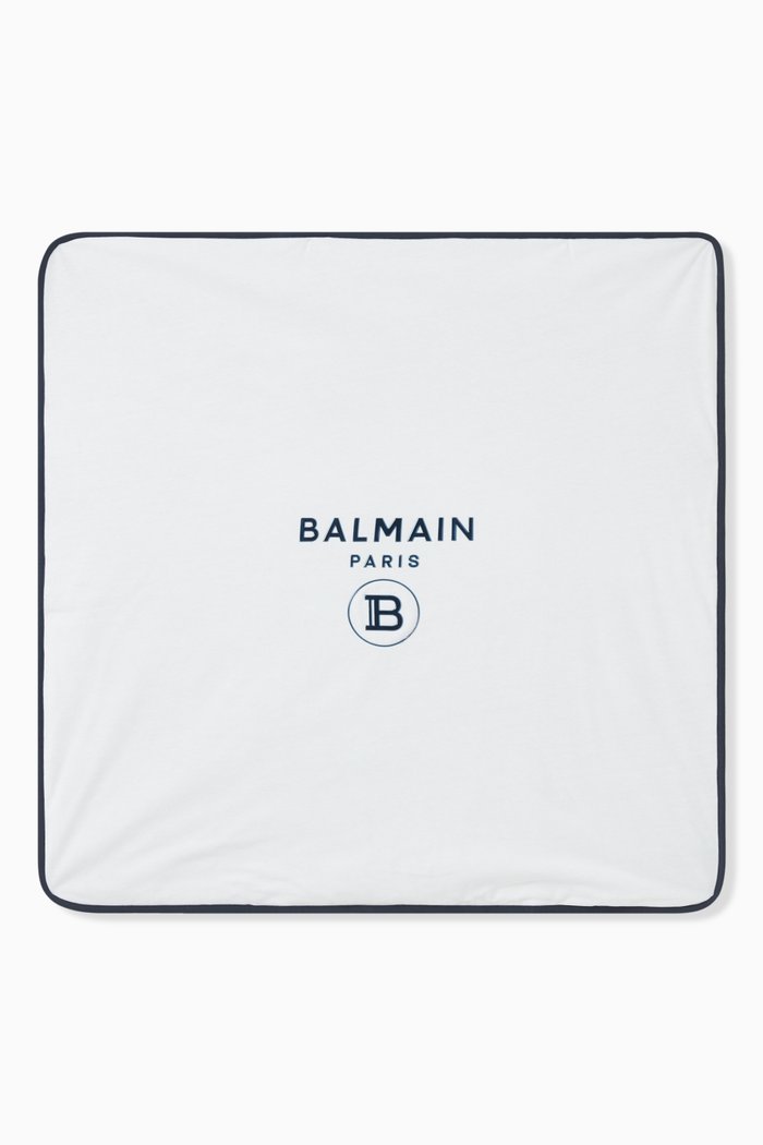 

Logo Blanket in Cotton, White