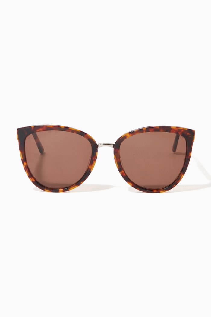 

The Bellagio 2 in Acetate & Metal, Brown