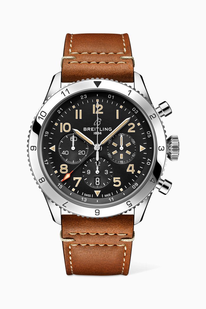 

Super AVI B04 Chronograph GMT 46 P-51 Mustang, Black