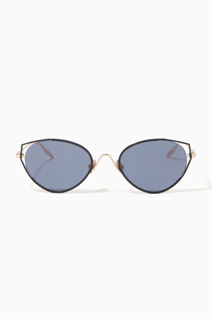 

Mystere Cat Eye Sunglasses in Metal, Black
