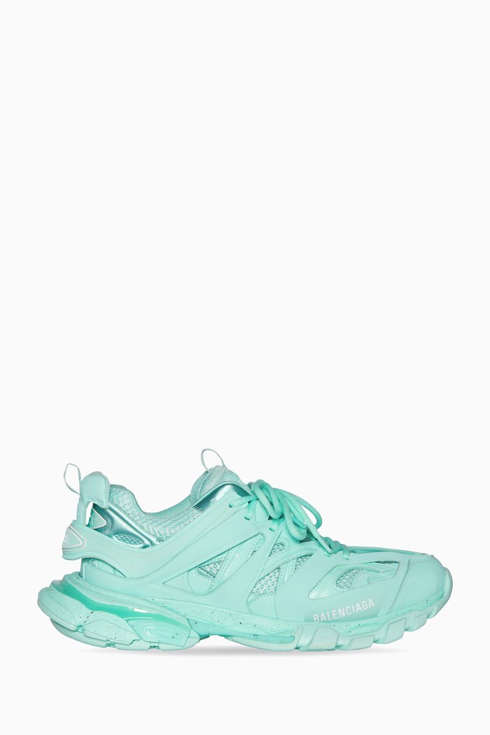 

Track Sneakers in Mesh & Nylon, Green